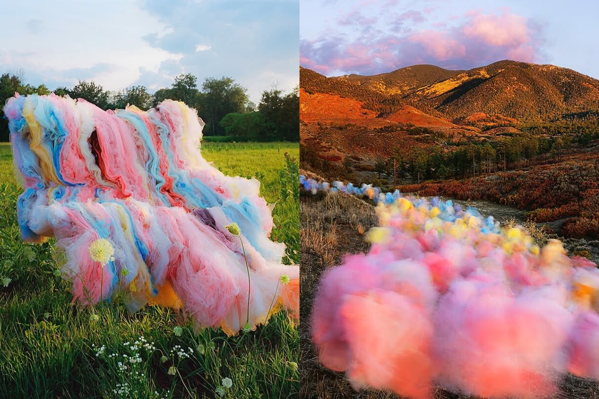 Tulle no. 058, Claverack, New York, 2024 & Tulle no. 53, Taos, New Mexico, 2023