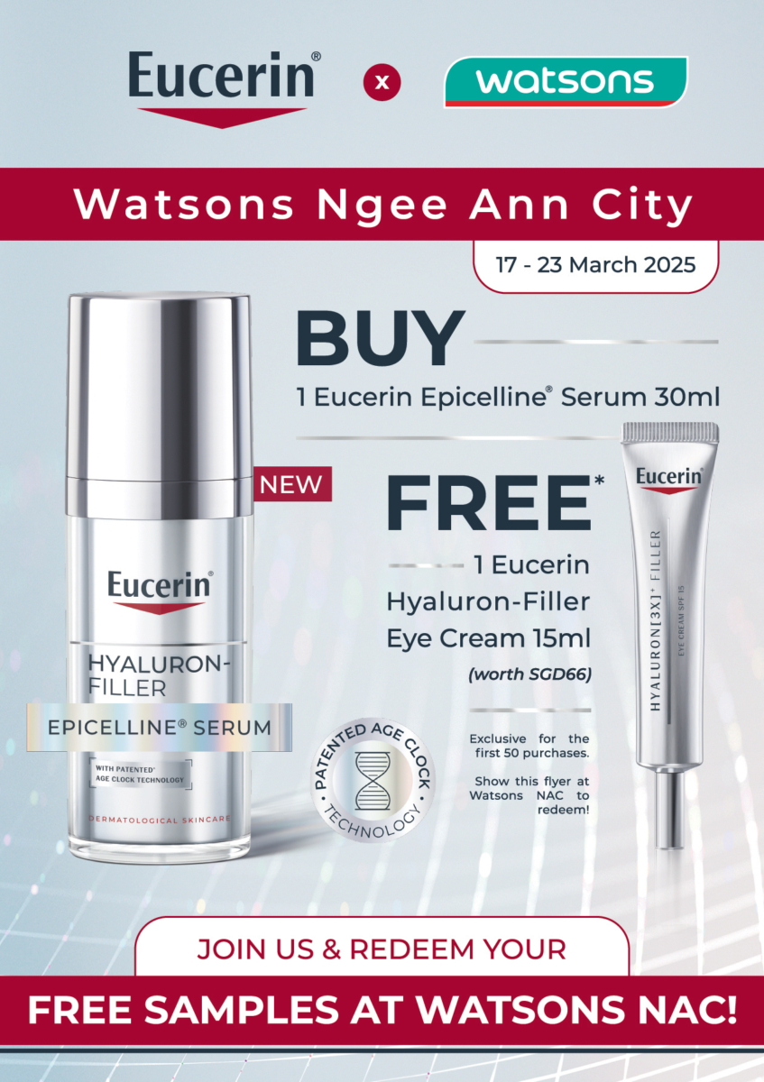 Eucerin gift-with-purchase at Watsons Ngee Ann City