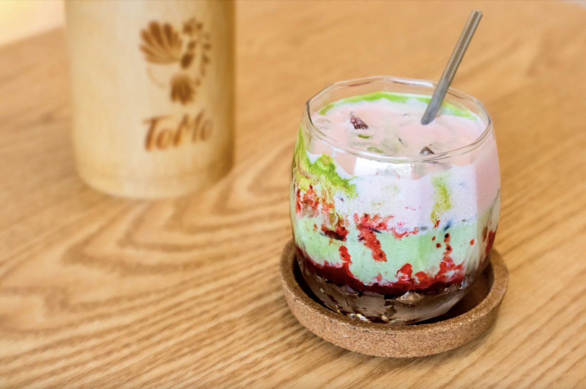 Iced Matcha Strawberry Cloud Latte