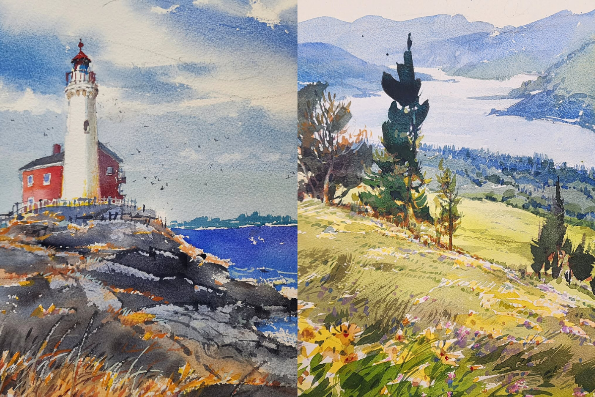 Fisgard Lighthouse in Victoria, BC, Canada & Early spring at the Columbia River Gorge