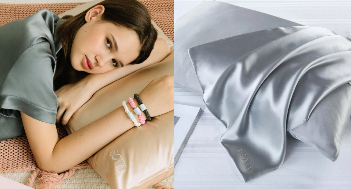 SOVA's mulberry silk pillowcase