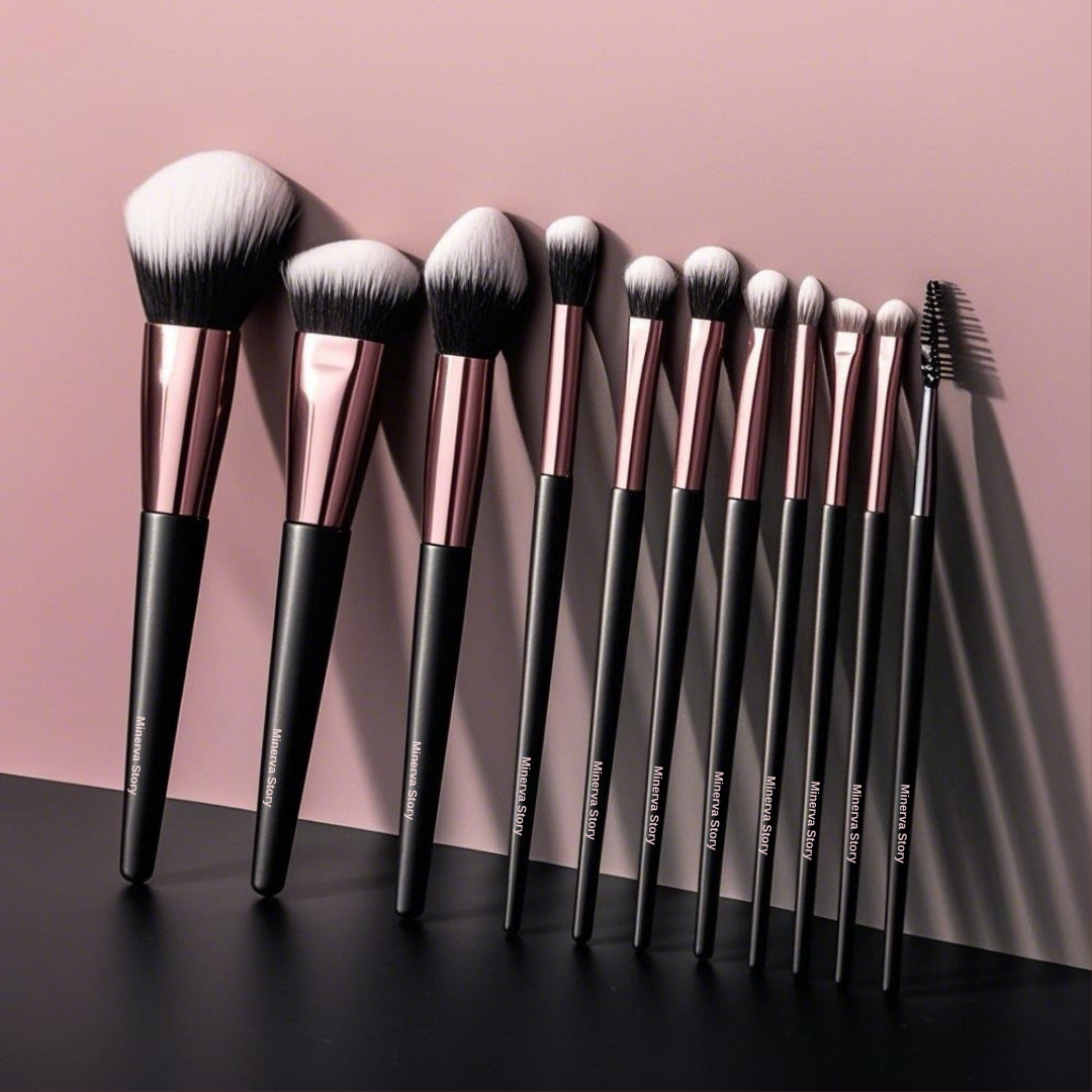 Minerva Story Dark Night Of The Soul Makeup Brush Set