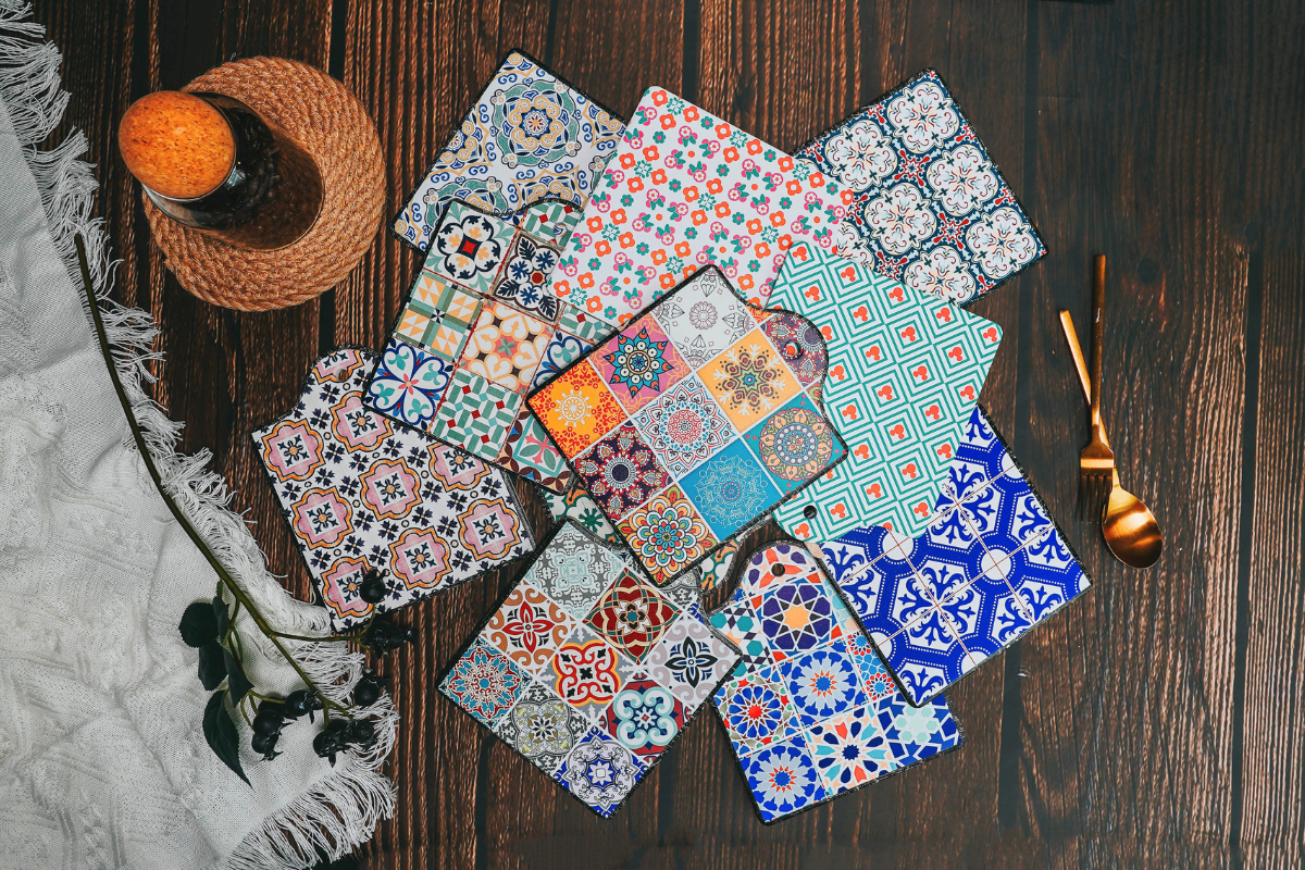 Peranakan Pot Coasters