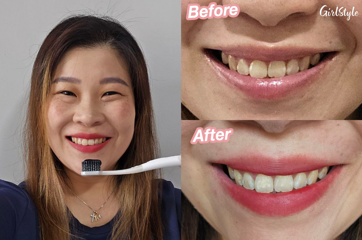 Meredith's testimonial on Colgate Optic White Purple Serum