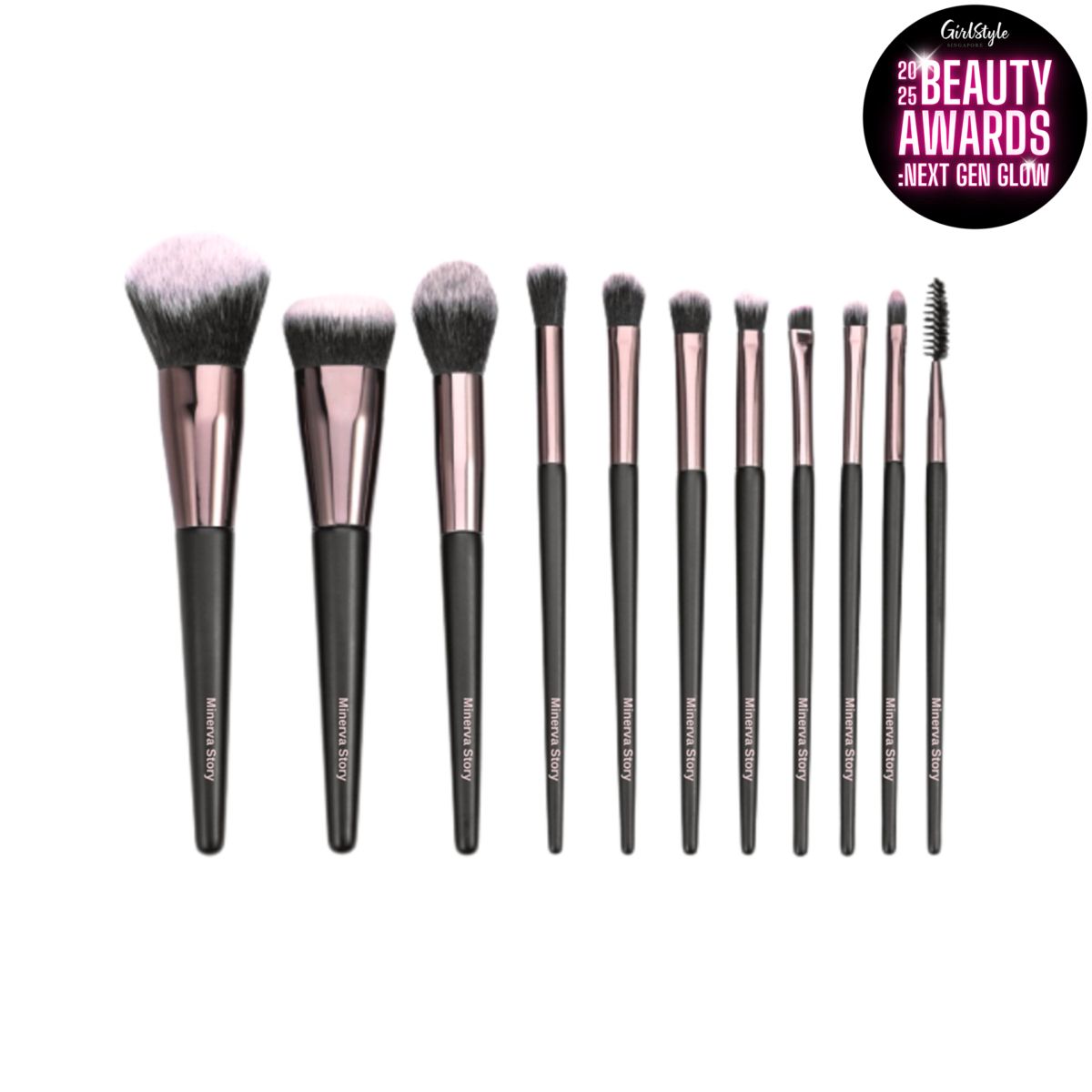 Minerva Story Dark Night Of The Soul Makeup Brush Set