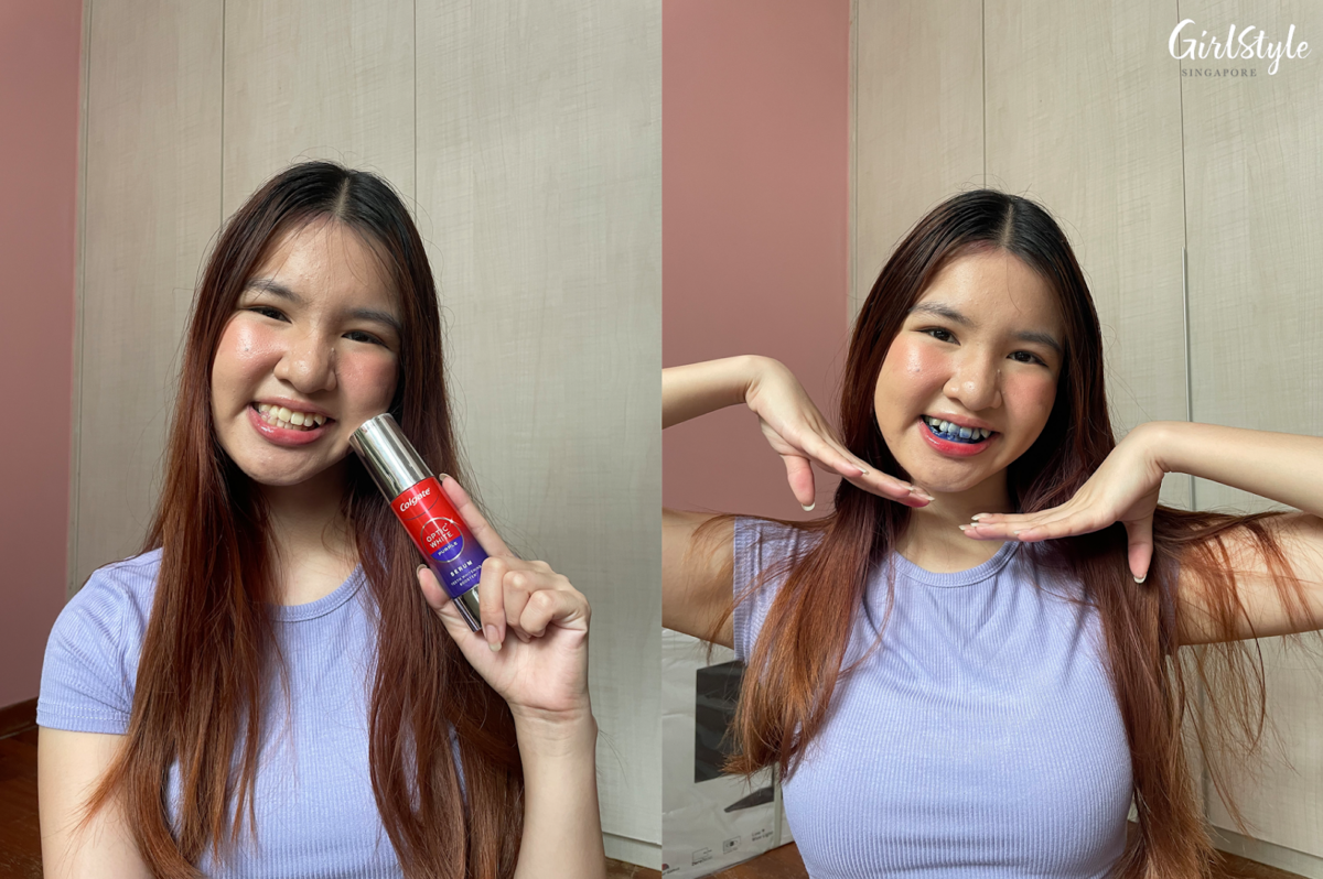 Reiko's testimonial on Colgate Optic White Purple Serum