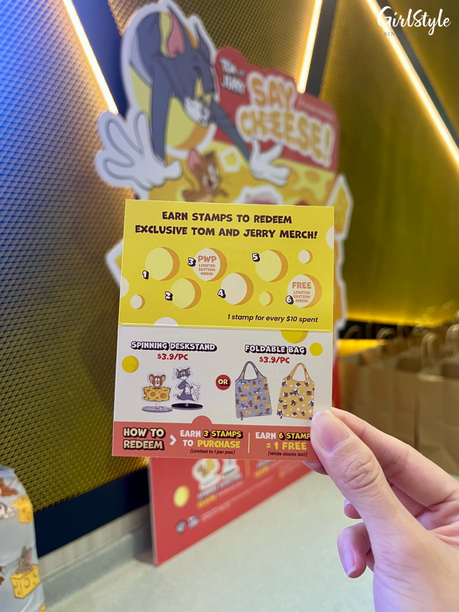 Sushi Express x Tom and Jerry stamp card