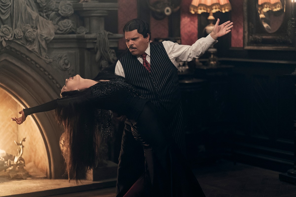 Catherine Zeta-Jones and Luis Guzmán in Wednesday season 2