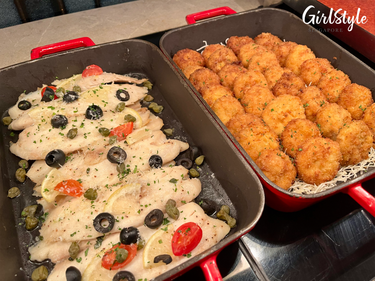 Toba Fish Fillet and Crab and Shrimp Cake - Estate buffer dinner