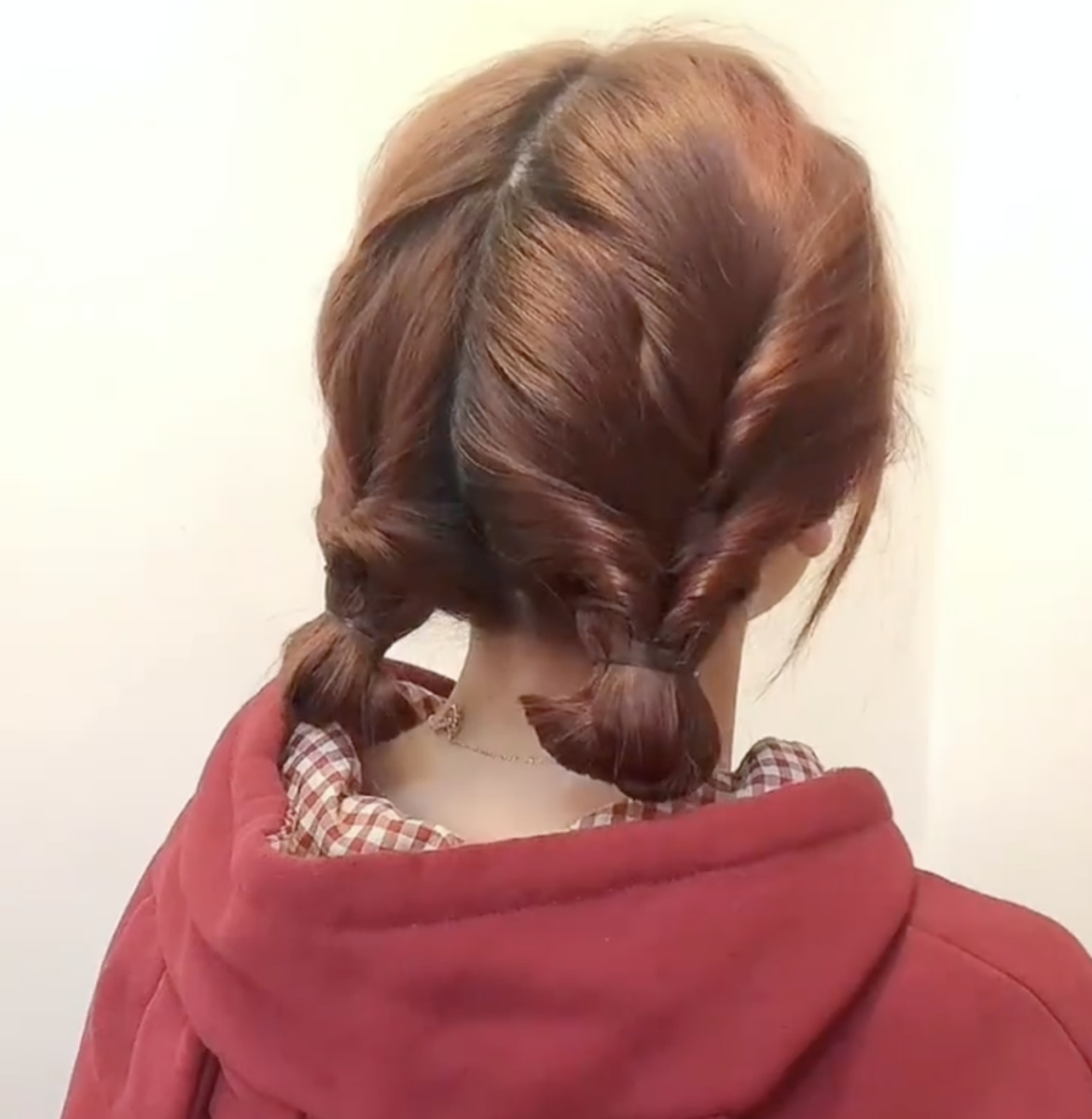 Split Half-Up Bun