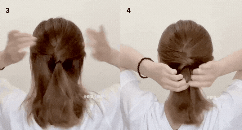 Twisted Low Ponytail