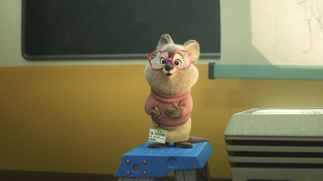 Dr. Fuzzby the quokka therapist, voiced by Quinta Brunson