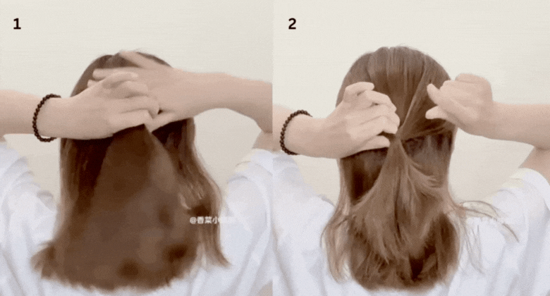 Twisted Low Ponytail
