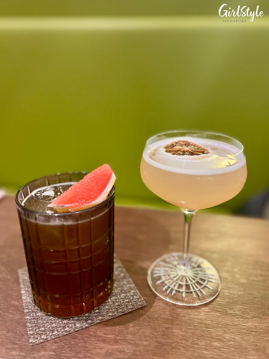 Wasabi Whip and Umami Drift cocktails @ Chef's Tavern