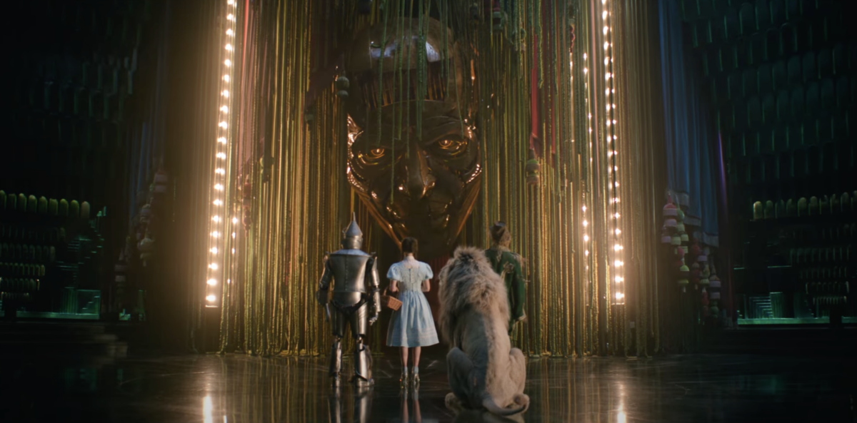 Dorothy Gale, Tin Man, Scarecrow, and Cowardly Lion in 'Wicked: For Good'