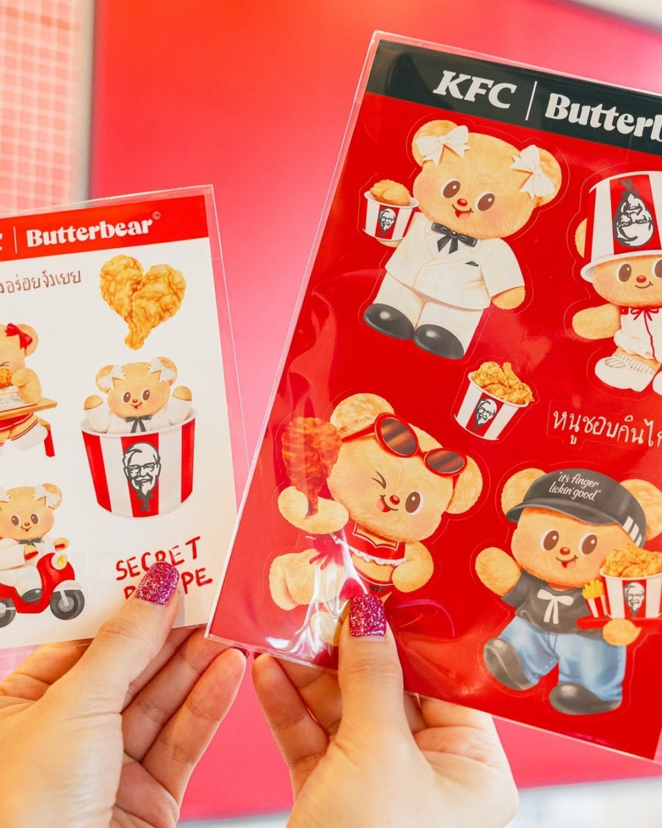 KFC x Butterbear stickers