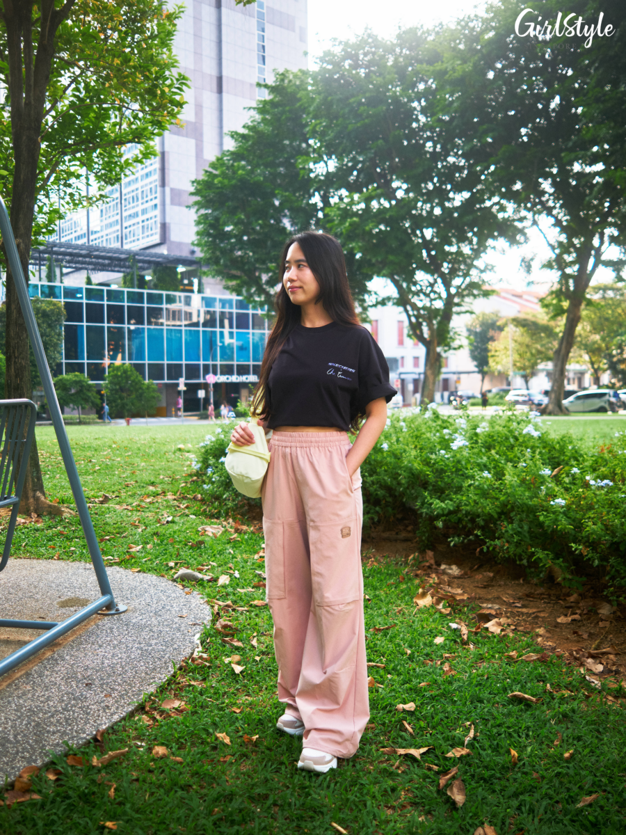 Skechers x Cha Eun-woo Unisex Knit Short Sleeve Tee in Black Beauty