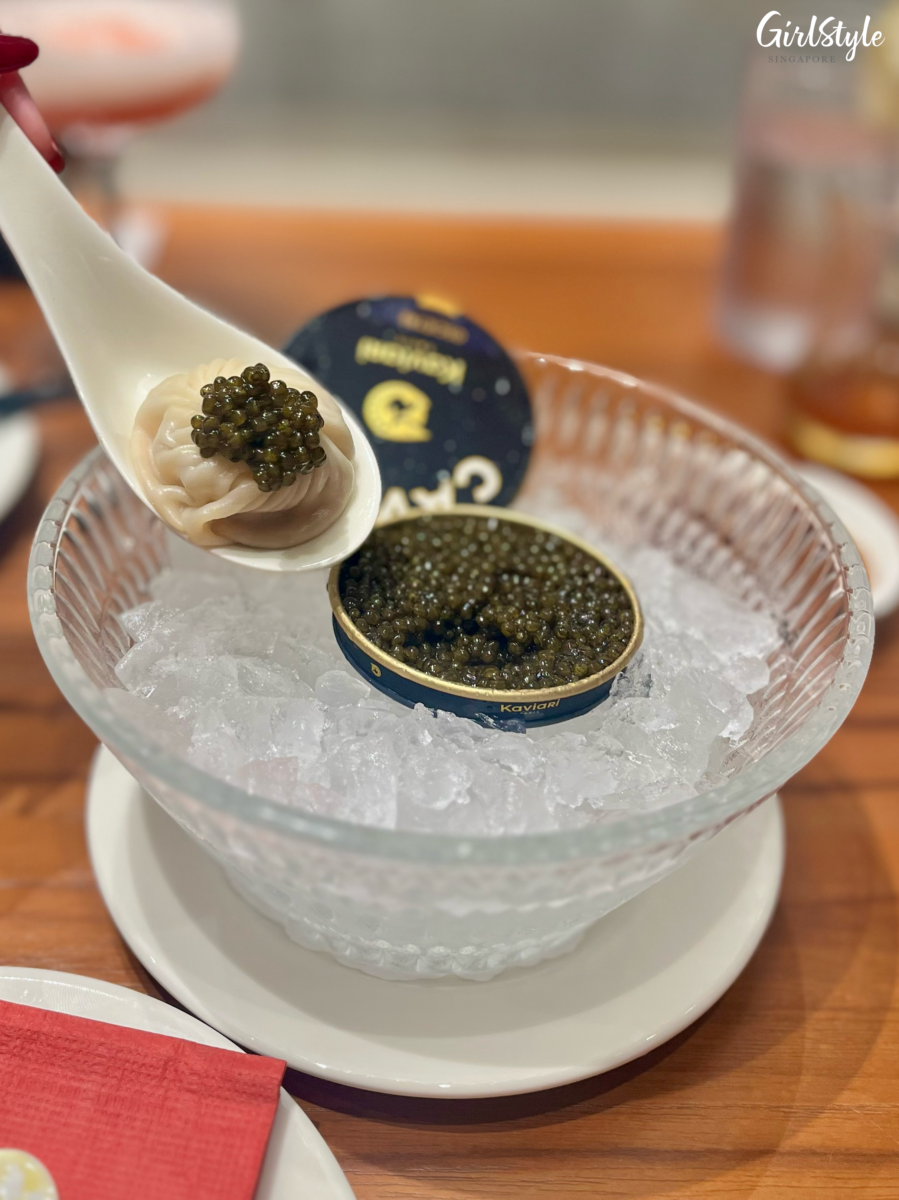 Steamed Pork Xiao Long Bao with Caviar