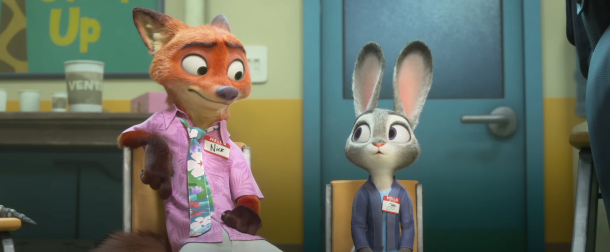 Nick and Judy in the trailer for Zootopia 2