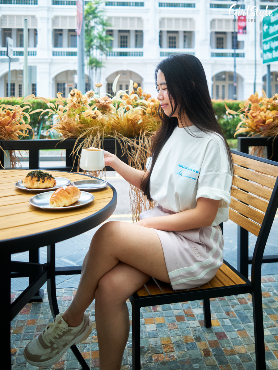 Skechers x Cha Eun-woo Unisex Knit Short Sleeve Tee in Snow White