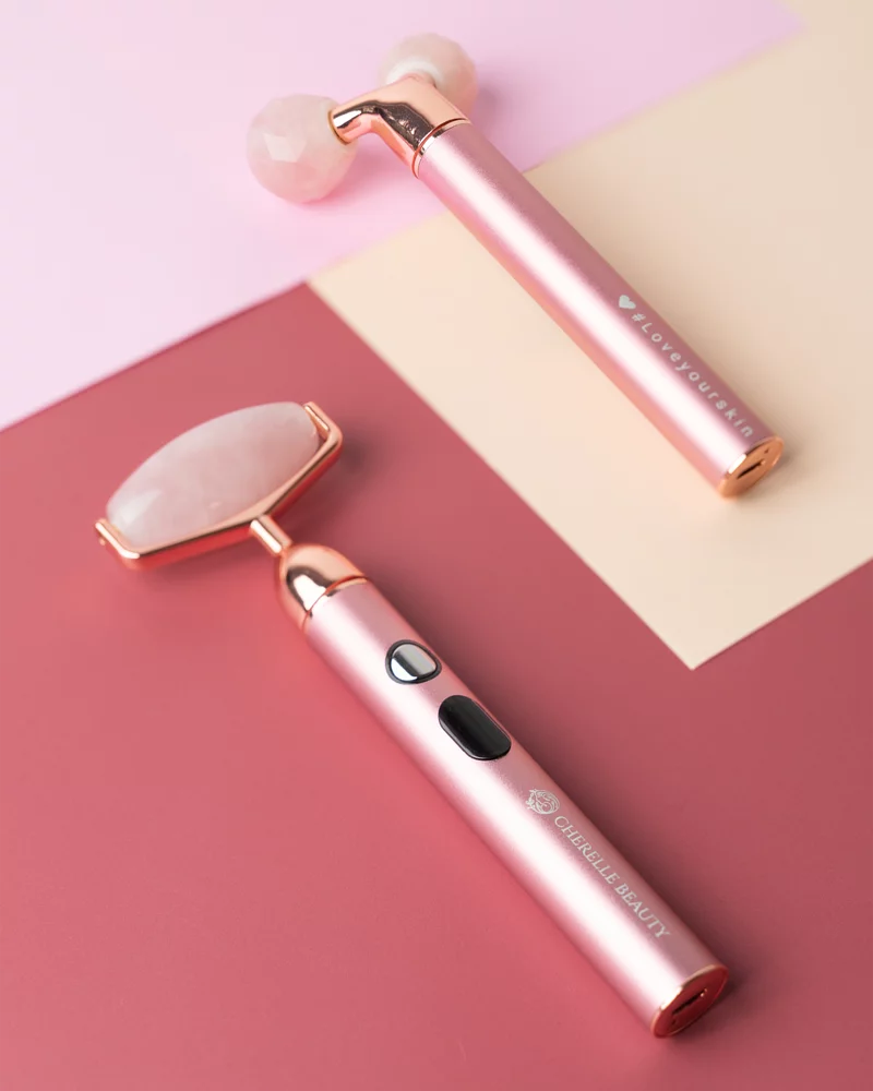 Cherelle Beauty Rejuvenate Rose Quartz Face Roller