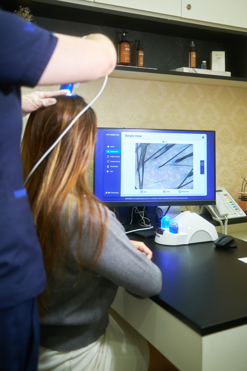 Post-treatment scalp scan