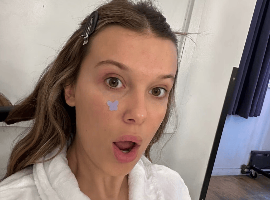 Millie Bobby Brown wearing Florence by Mills Pimple Patches