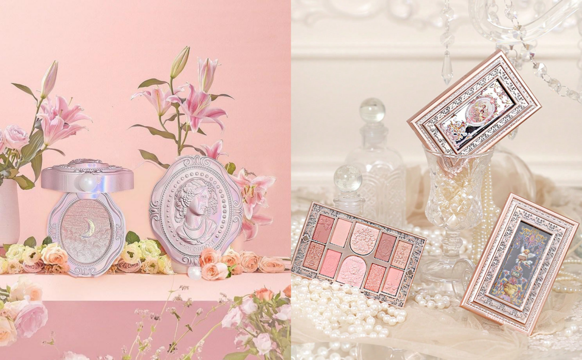 Colorrose Monochrome Embossed Powder Blush, Cheerflor Embossed Makeup Palette