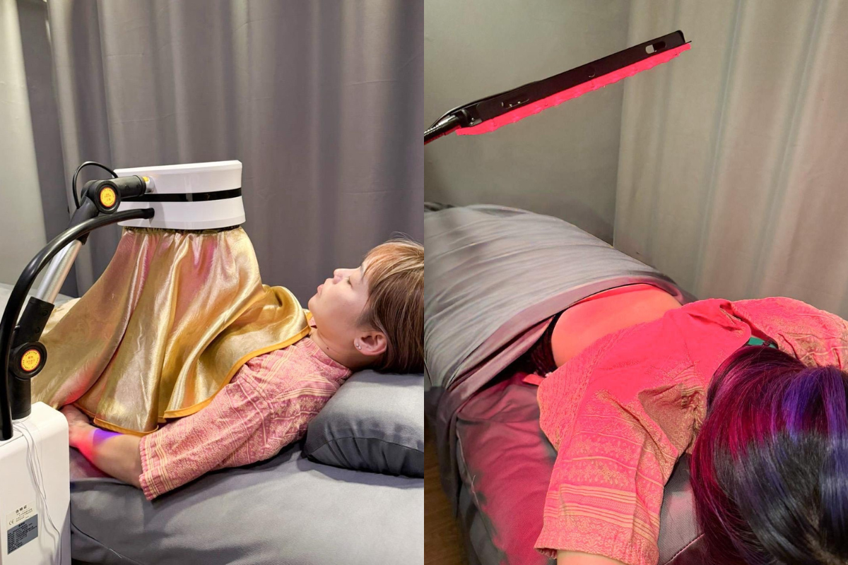 Moxibustion body + tummy steam sessions & red light therapy