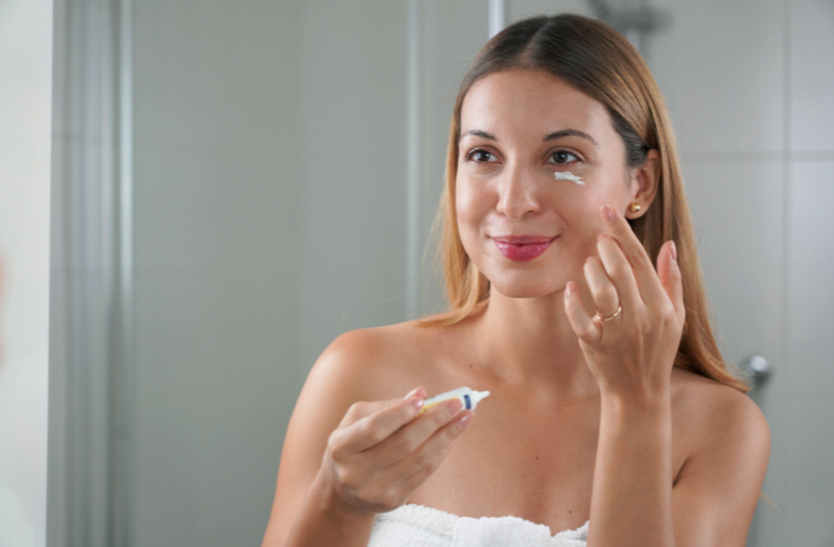 Eye creams are lighter and absorb quickly