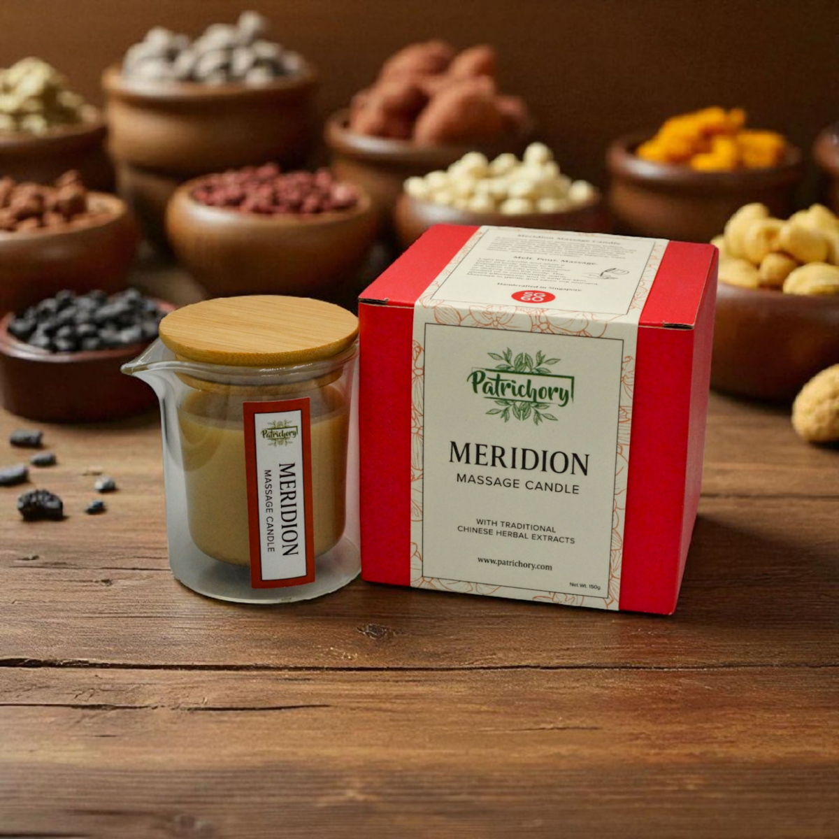 Meridion Body Massage Candle