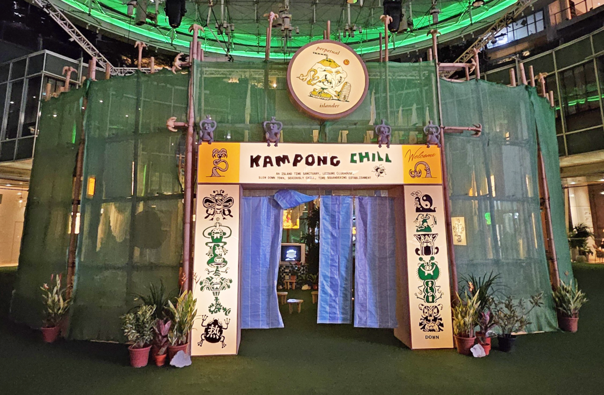 Kampong Chill installation at Capitol Singapore