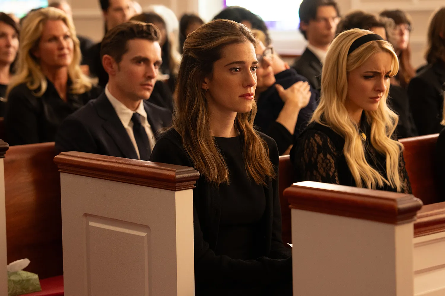 Dave Franco, Allison Williams, and Mckenna Grace in 'Regretting You'