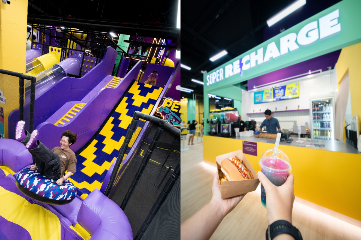 Airbag Donut Slide & SuperRecharge Café