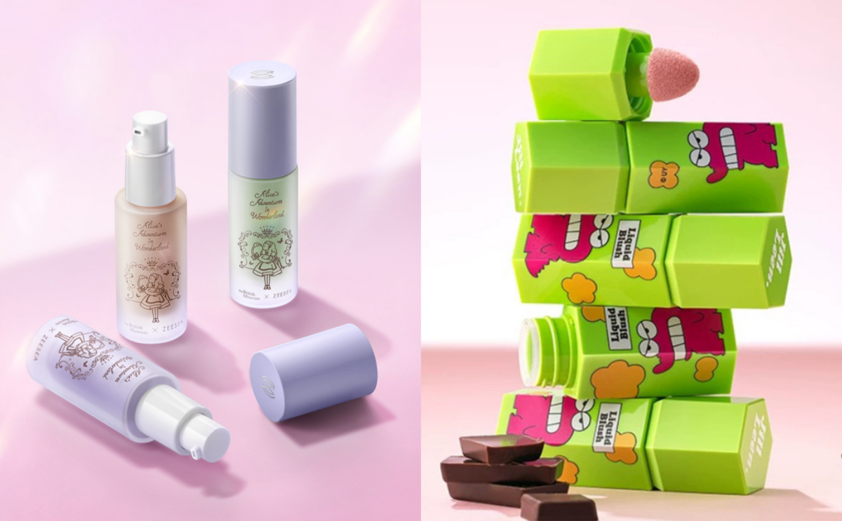 Zeesea Alice Hot Water Cream Primer, Jill Leen Crayon Shin-chan Liquid Blush