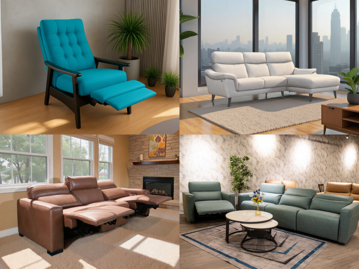 Armchairs, sofas & incliners from $699