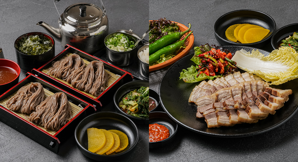 Signature Buckwheat Noodles and Bossam