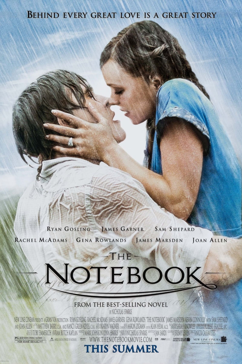 'The Notebook', starring Ryan Gosling and Rachel McAdams