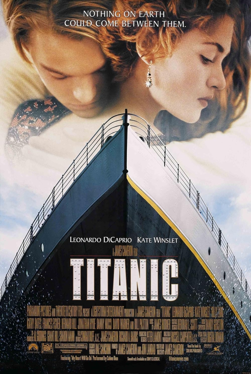 'Titanic', starring Leonardo Dicaprio and Kate Winslet
