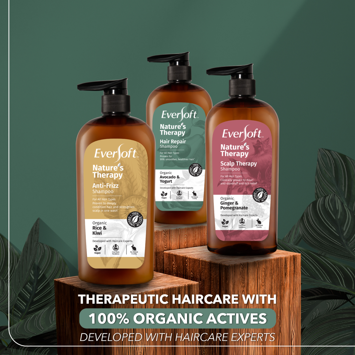 Eversoft Nature's Therapy Shampoo Range