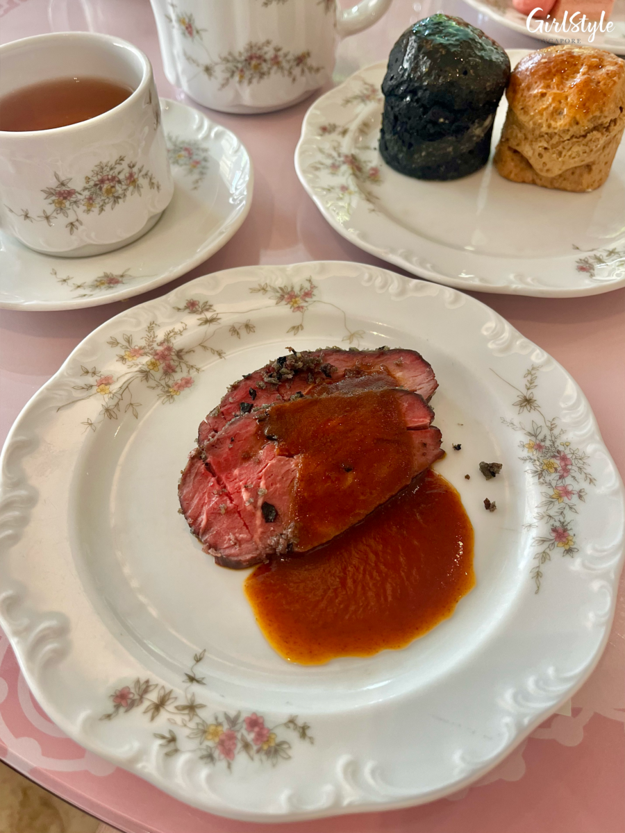 Black Trumpet Mushroom Crusted Beef Tenderloin with Red Wine Sauce