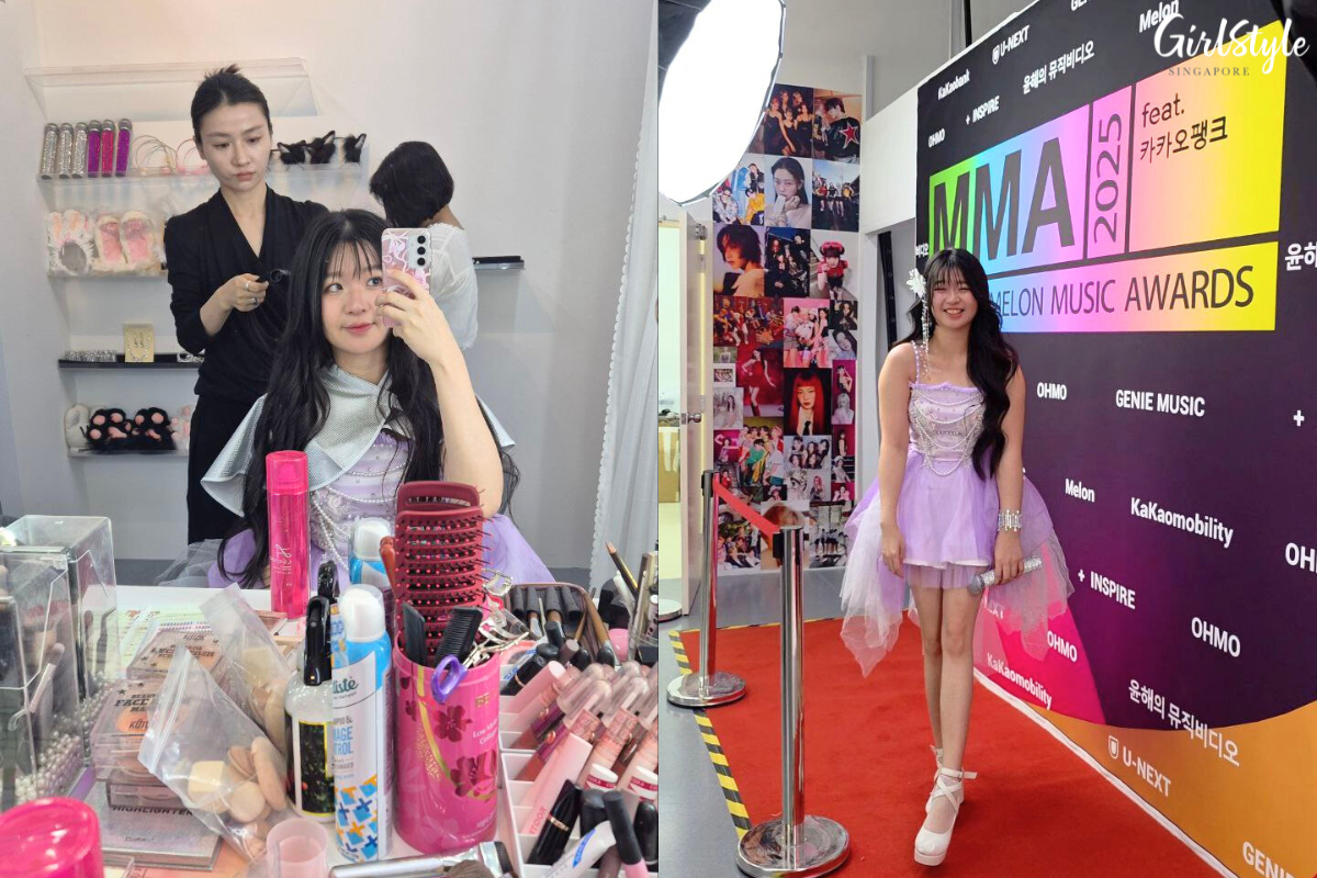 During and after the K-Idol Makeover