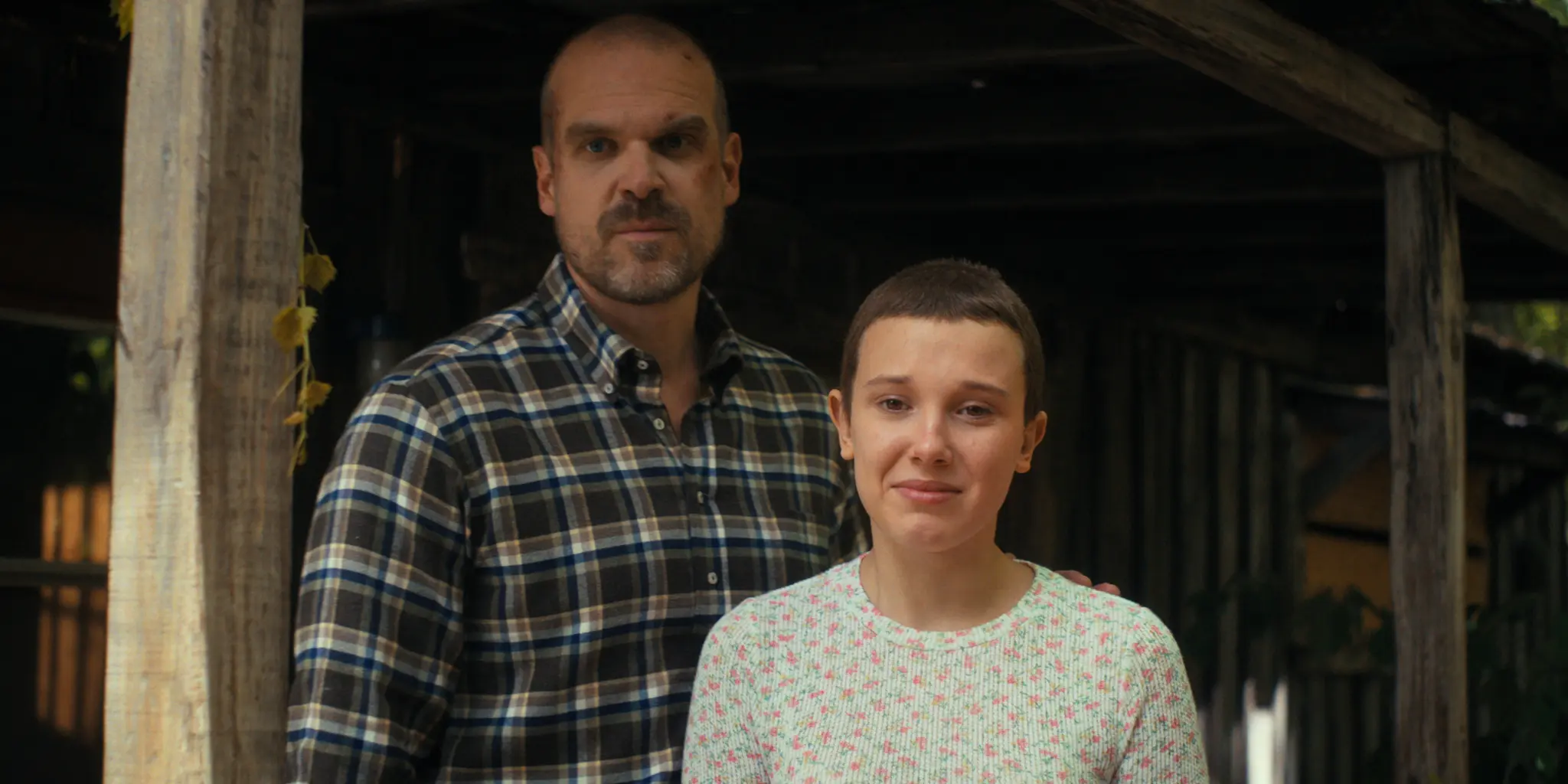 David Harbour and Millie Bobby Brown in 'Stranger Things' season 4