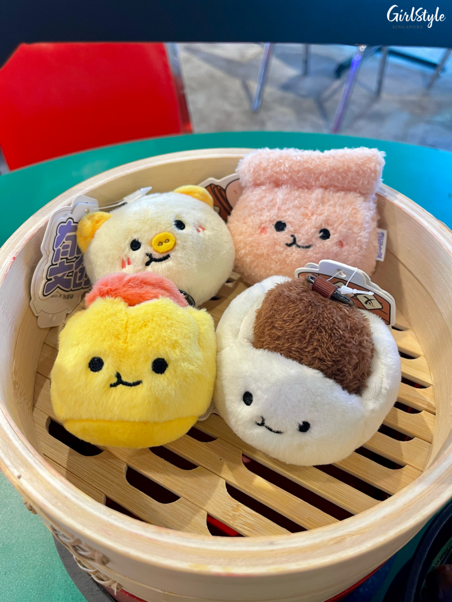 HEY KEE Dim Sum Plushie Charms - Char Siew Bun, Shrimp Dumpling, Siu Mai