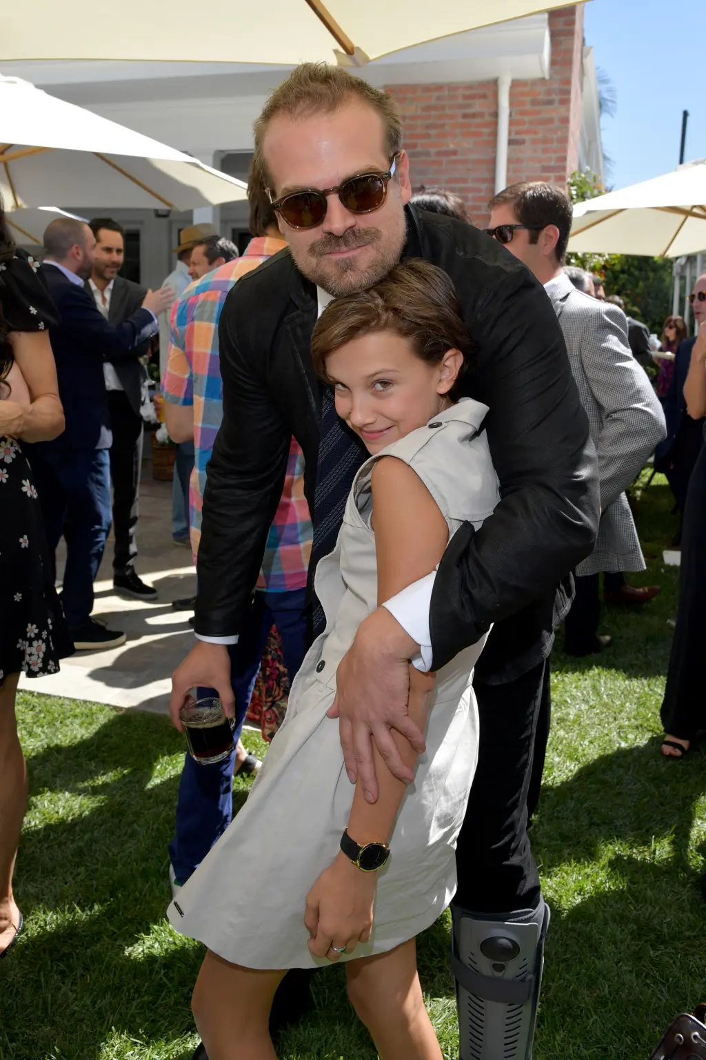 David Harbour and Millie Bobby Brown