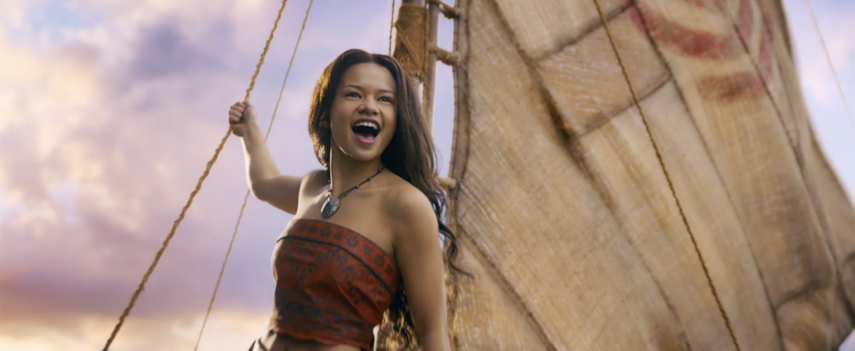 Catherine Lagaʻaia as Moana in the live-action remake
