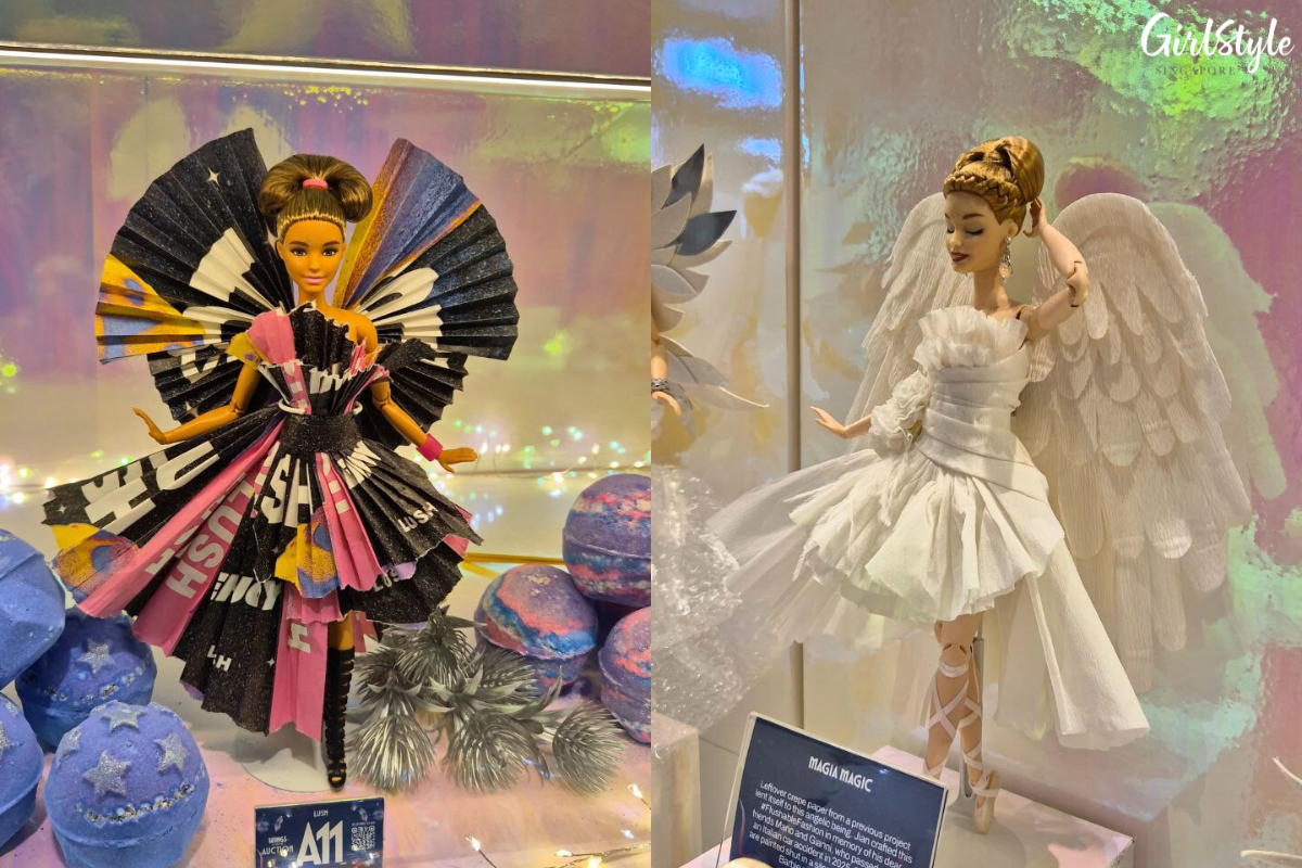 70+ gorgeous couture Barbie fits on display