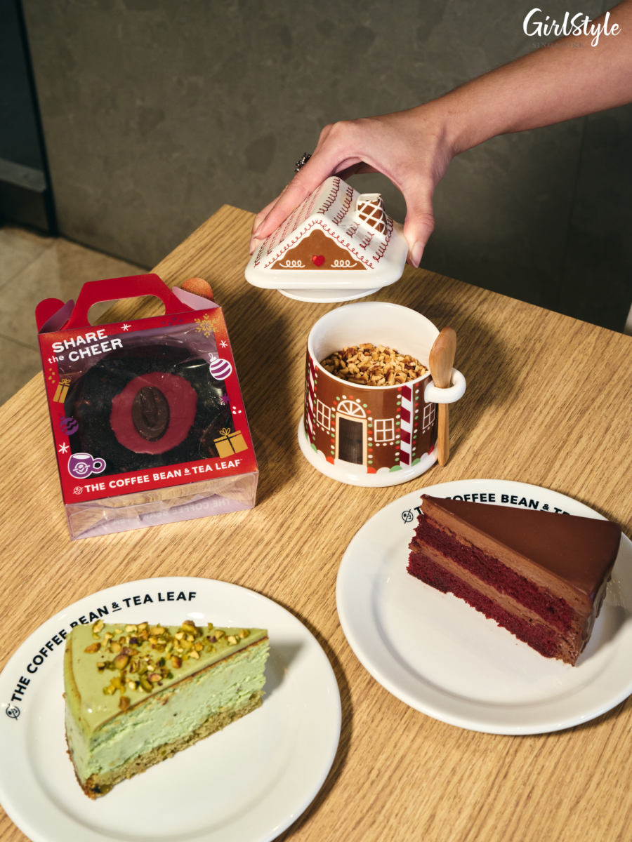 Christmas Dark Chocolate Raspberry Cookies, Gingerbread House Bakeware, Pistachio Royale Cheesecake, and Red Velvet Dark Chocolate Cake, 