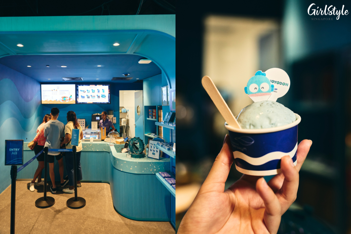 Gelato served with Hangyodon topper