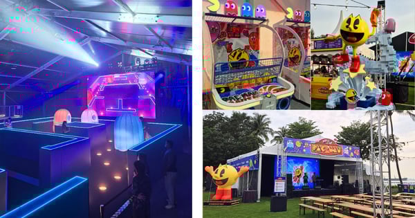 PAC-MAN Takes Over Sentosa With Life-Sized Mazes, Inflatables, Classic Arcade Games & More